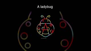 Easy alphabet drawing #shorts #artshorts #ladybug