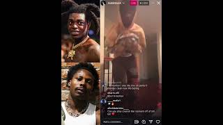 Kodak Black vibing to #asake NZAZA on instagram live.