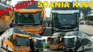 DUO SCANIA STJ !!! JETBUS SHD3+ SCANIA K360 - Po.Sudiro Tungga Jaya