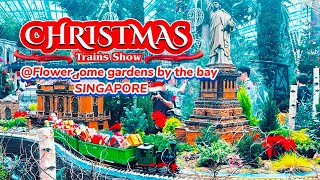 CHRISTMAS TRAIN SHOW THEMED 2024 @FLOWERDOME SINGAPORE 🇸🇬 #christmas #theme #singapore #fyp #shorts