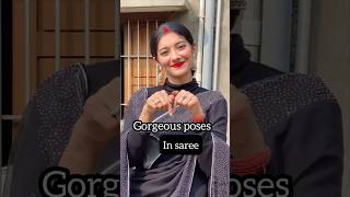 Gorgeous poses in saree🖤🌸/poseinsaree/RADHA RAJVANSHI ❤️#viral #ytshorts #explore #shorts #pose