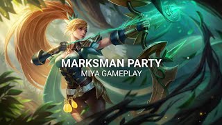 MARKSMAN PARTY MIYA GAMEPLAY MLBB | SHIYUN