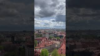 Sunny spring Prague from the height of the Old city 🇨🇿🌞 #shorts #short