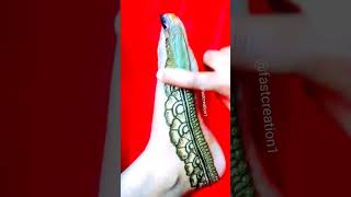 Amazing reverse leg mehndi।।beautiful foot mehndi design।।easy leg mehndi design#shorts #short