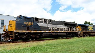 HOORAY, Cam Goes Blurry Just in Time for CSX 1853 (NYC Heritage Unit) - 8/16/24