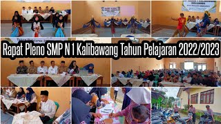 Rapat Pleno SMP N 1 Kalibawang Tahun Pelajaran 2022/2023