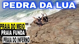 Praias Selvagens - Praia do Inferno, Praia Funda, Praia do Meio e Pedra da Lua. Trilha Transcarioca.