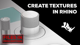 Easiest way to create texture in Rhino7  (File in description)