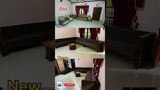 New 9 seater L shape sofa#sofa #set #wood #viralvideo #subscribe #shortsfeed #feedshorts #india #1m