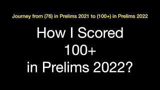 How I scored 100+ in UPSC Prelims 2022 ? - An Honest Strategy #upscprelims2023 #upscmotivation #upsc