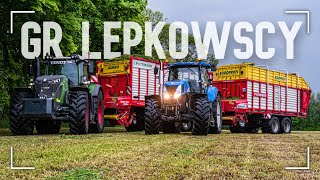 ☆ Zbiór traw 2021 ☆ GR Łepkowscy ☆ 100ha vs 2 Zestawy !✔ Fendt 936 & New Holland T7060 ☆[PwO Team] ☆