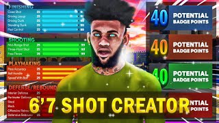 THIS 6'7 SHOTCREATOR BUILD IS OVERPOWERED IN NBA 2K23! BEST GUARD BUILD IN NBA 2K23! BEST BUILD 2K23