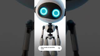 Asking AI for Pixar render of cute little robot. #ai #art #short