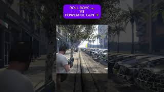 ROLL ROYCE CAR DESTOYED IN GTA V #gta5 #shorts #rollsroyce #gaming #shortsfeed