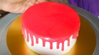 White Chocolate Drip Recipe | Coloured Drip | Cake Decoration Basics !!