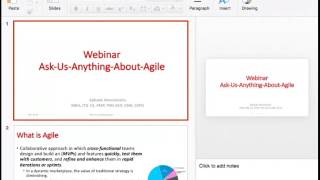 AGILE WEBINAR REPLAY