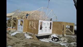 Setting Trusses on a Windy Day