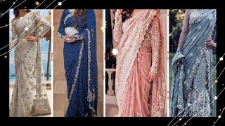 New Latest Fancy Saree Designs 2022 ||  Saree Designs Ideas For Girls💕