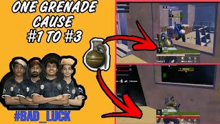 ONE GRENADE CHANGES EVERYTHING || #1 TO #3 || TEAM TAPATAP BAD LUCK 😥😰❤