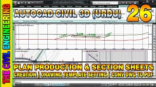 Plan Production and Section Sheets Creations in Civil 3D | Cross Section Sheets | Lesson 26