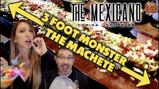 Who Brought The Machete!? The 3 Ft Monster - AZ's BIGGEST QUESADILLA! The Mexicano - Scottsdale, AZ!