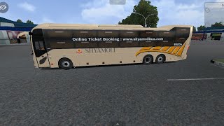 VOLVO BUS SLEEPER 9600S SHYAMOLI bussid mood bus indonesia gaming  new 2024 Hindi video