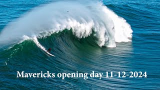 BIG WAVE SURFING - opening day at MAVERICKS 11-12-2024