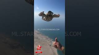 مغامرة الشيخ ناصر للقفز بالمظلات Shaikh Nasser  skydiving adventure | Bahrain | starvision arabic