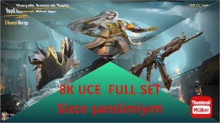 PUBG MOBILE YENİ GELEN NİHAİ SET VE 8 seviye ACE 32 HAYALİ AMİRAL SETİ 8 K UCE hepsini aldim #pubg