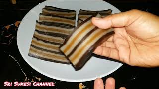 Kue Lapis Tepung Beras Mocca Coklat