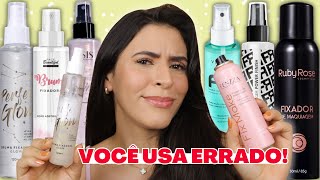 PARE DE USAR ERRADO! BRUMA FIXADORA x FIXADOR DE MAQUIAGEM: Melhores dicas para usar esses produtos