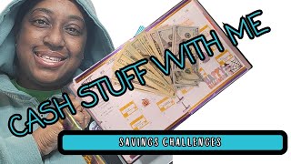 Cash Stuffing December Paycheck #1 | Savings Challenges Edition