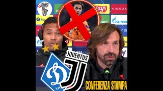 Conferenza stampa PRE Juve - Dinamo Kiev Pirlo: "Non sono soddisfatto al massimo"