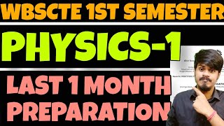 WBSCTE 1st Semester Physics Discussion| Wbscte 1st Semester Polytechnic Suggestion| WBSCTE 1st Sem