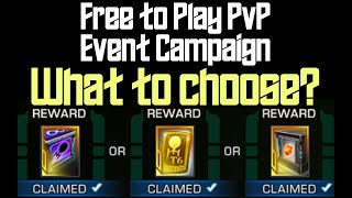 Free to Play PvP Character - What to Choose for Event Campaign Reward?