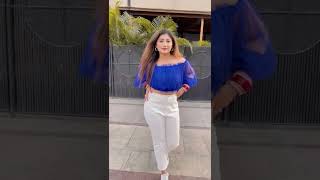 Indian wife at her kothi | Posing and Dancing for new Tiktok | Hot Indian new beewi in India