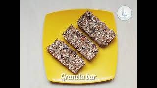 No Bake Granola Bar