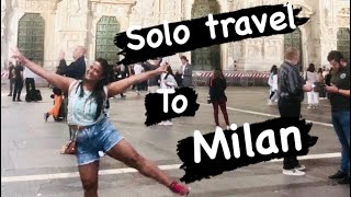 Travel Vlog -Solo Trip  Milan |1 day itinerary  | Where to stay and eat (vegetarian) | TravellerTips