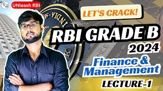 Financial System | Finance and Management Lecture-1 | RBI Grade B Video Lecture Series | UNleash RBI