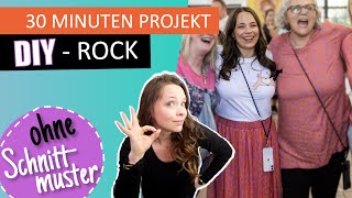 😱 Kein Schnittmuster? Kein Problem! Rock mit 2 Schlitzen wird zum Hingucker! 🎉"