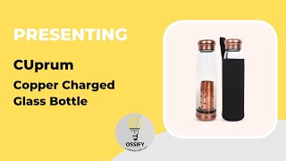 Copper Charged Glass Bottle for Healthy Gifting