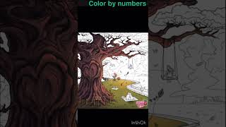 Color by numbers #4th: the love tree #colorful #coloring #colorbynumber #piano #song #tree #foryou