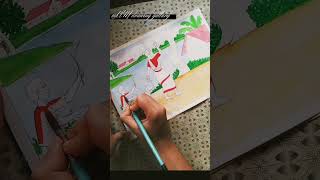 village working woman drawing#shorts #youtubeshorts #😍