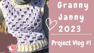 Granny Janny Project Vlog #1 -Granny Squares For January