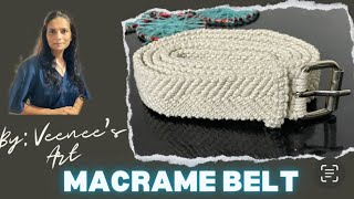 Macrame Belt // macrame belt tutorial// diy thread belt