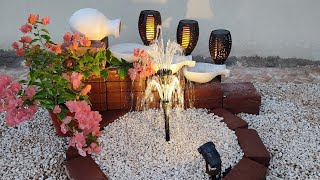 أصنع نافورة لحديقة منزلك DIY Fountain design