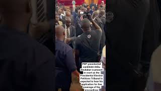 #breakingnews #news #2023presidency PDP presidential candidate Atiku Abubakar is present in court