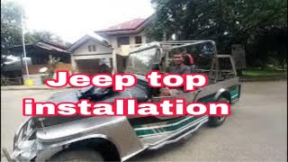 How to install jeep top