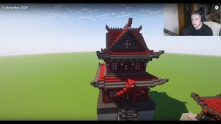 How To Build A Chinese Tempel In Minecraft [Only in 9 Steps] #minecraft #building #tutorial #short