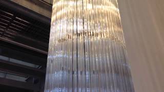 3.6m Custom Bespoke Made to measure Glass Long Chandelier By First Class Lighting Ltd